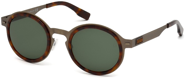 Zegna Couture sunglasses 0006 Titanium 34R Bronze / Tortoise
