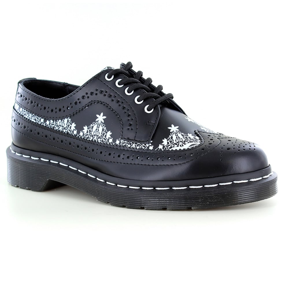 Dr Martens 3989 Lace Womens 5-Eyelet Leather Shoes - Black